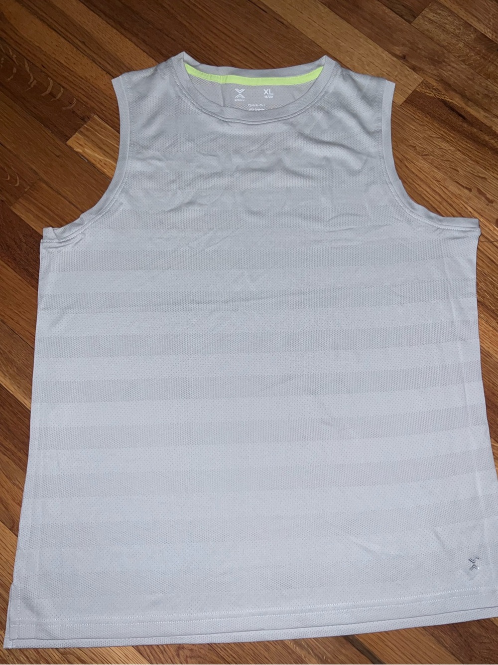 Xersion Boy’s Sleeveless Athletic Tank Top - Light Gray